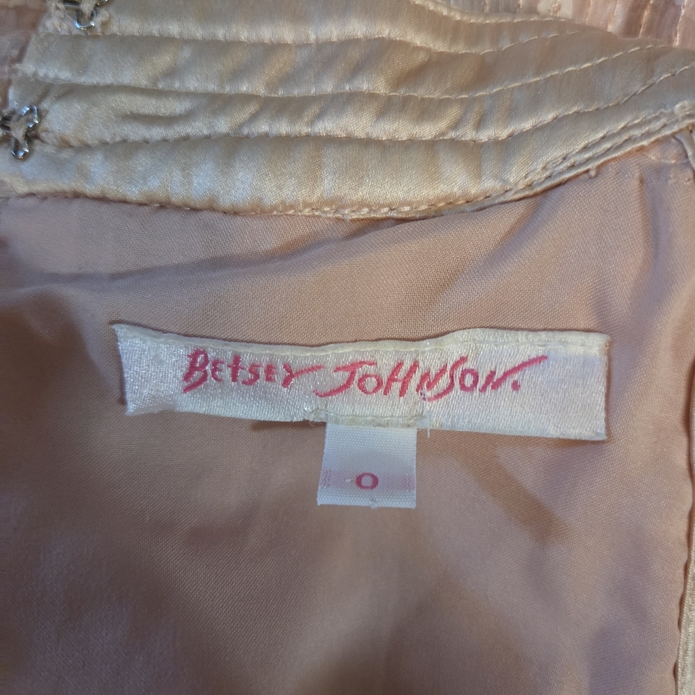 Betsey Johnson Pink Sequins Dress Sequin Sleeveless Sexy Party Formal Size 0 Y2k - Picture 10 of 11